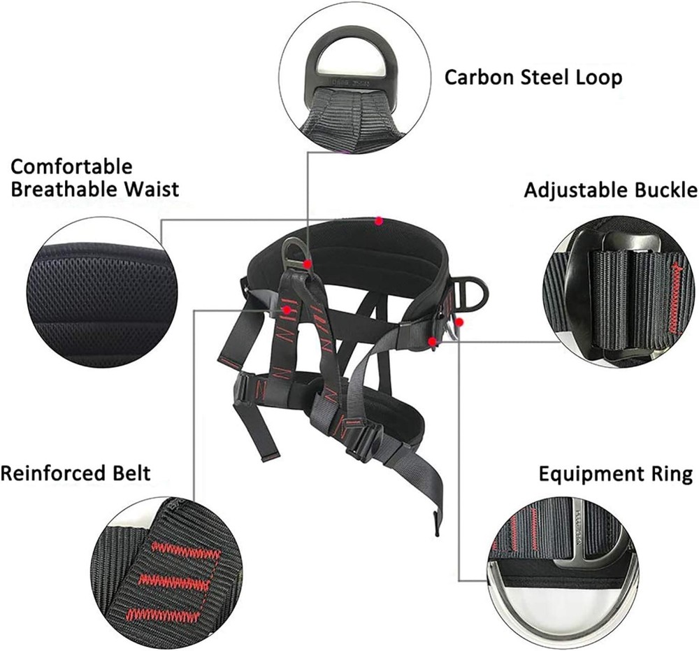 Adjustable Climbing Harness Half Body