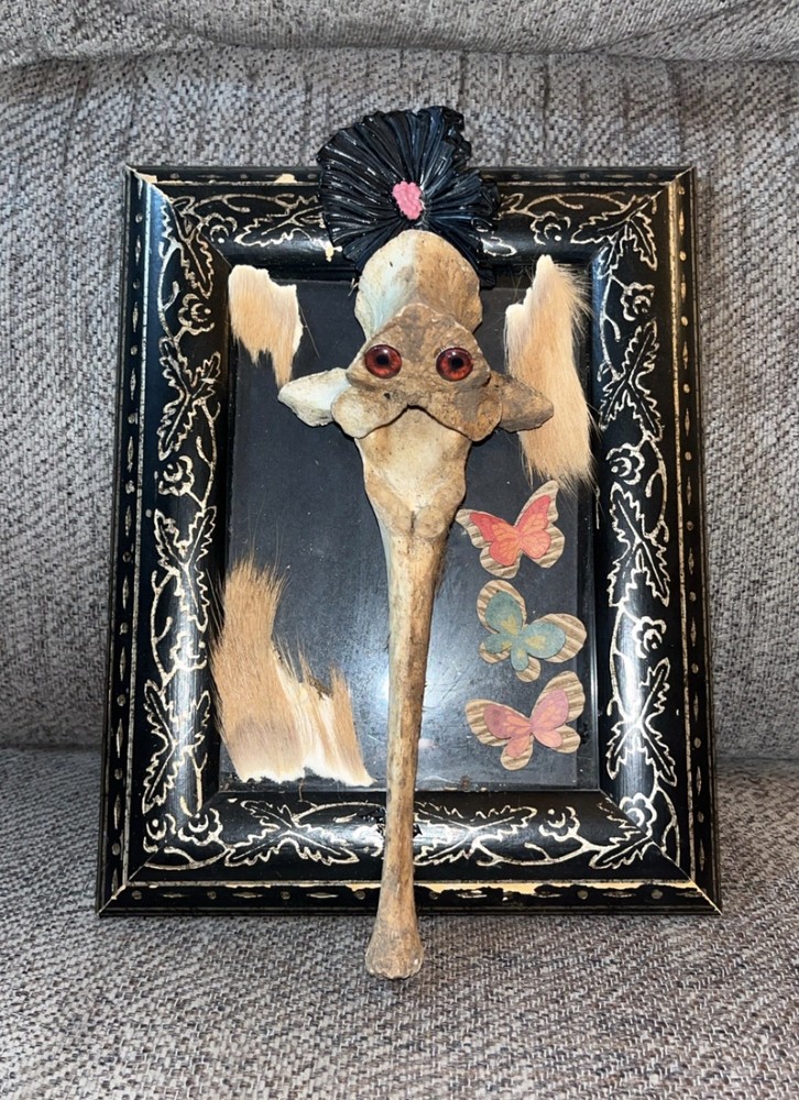 Cow Creature Vertebrae Bone Oddity OOAK Sideshow Gaff