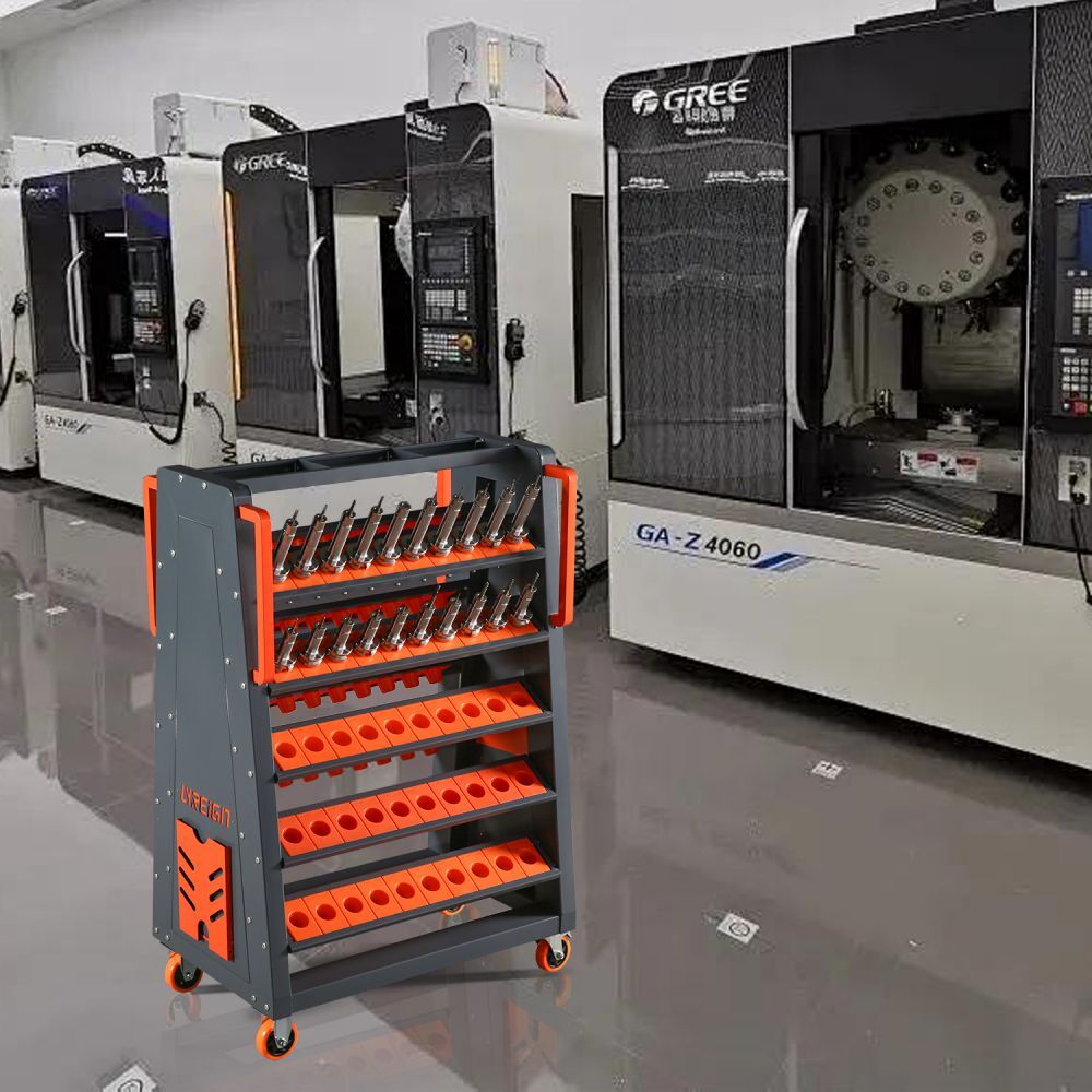 Rolling CNC Tool Carts CNC Tool Storage Rack CNC Mobile Tool Cabinet Tool Rack