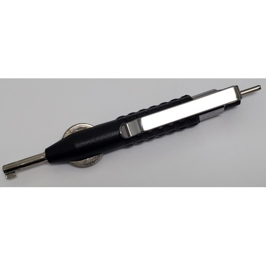Universal Handcuff Key Pocket Clip-On Restraint Black Solid Covert Tactical Tool