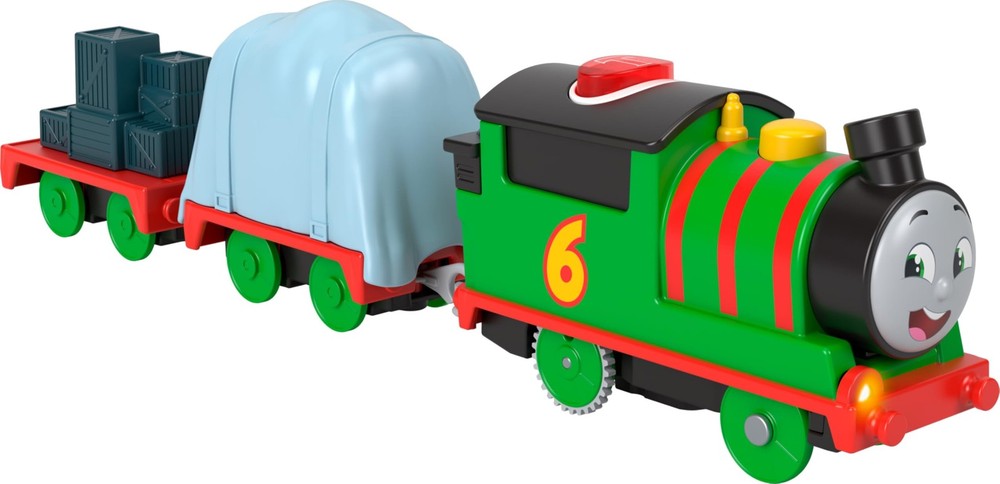 ​Motorized Toy Train Talking Percy Battery-Powered Engine with Sounds & Phras...