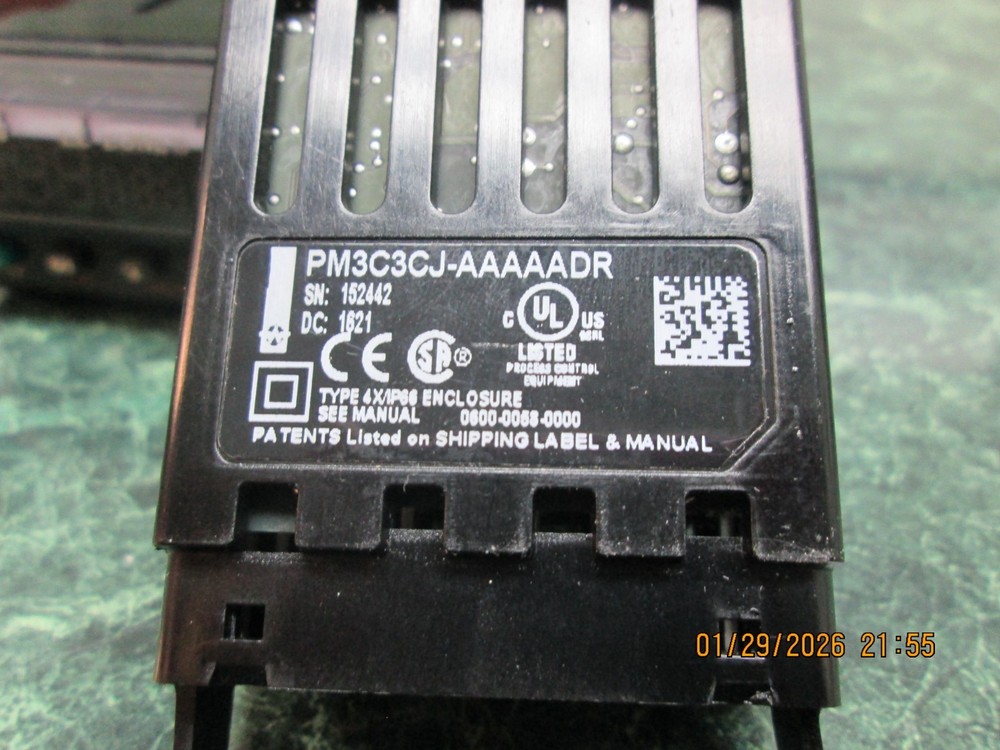 WATLOW TEMPERATURE CONTROLLER, PM3C3CJ-AAAAADR (SHELF C4)