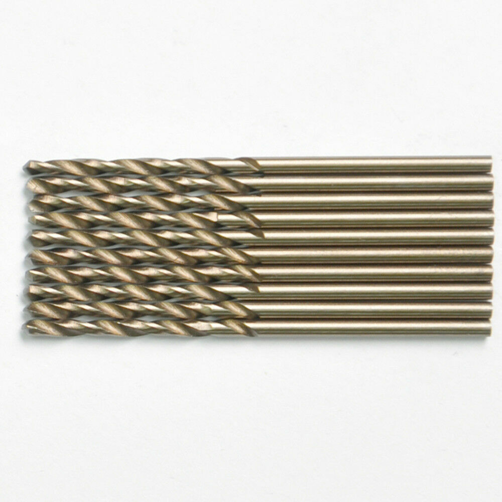 Drillforce 10PCS 3/8" Cobalt Drill Bit Set HSSCO M35 Jobber Metal Drill Bits