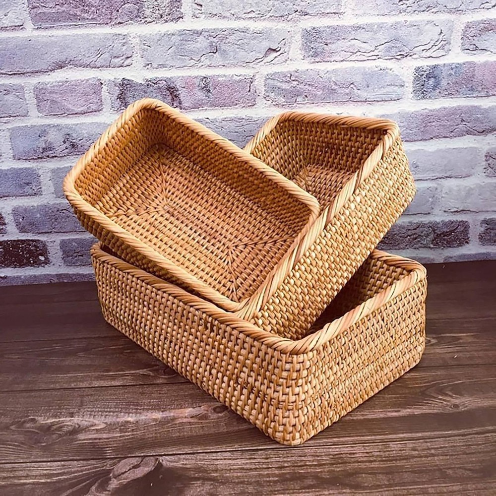 Japanese Theme Storage Box Multifunctional Rectangular Bread Basket