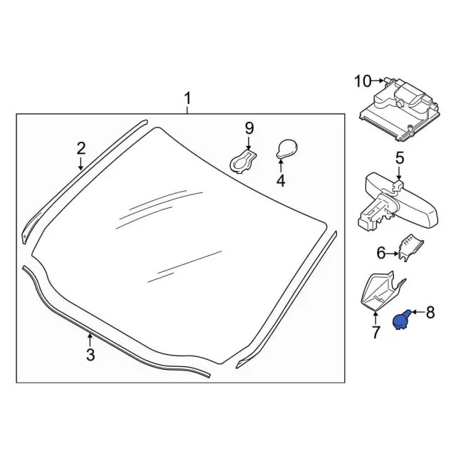 Genuine Ford Rain Sensor LU5Z-17D547-B