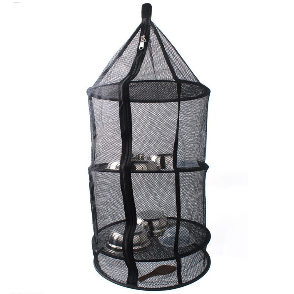 Herbs Drying Buds Folded Mesh Clothes Hanging Dryer Rack Laundry