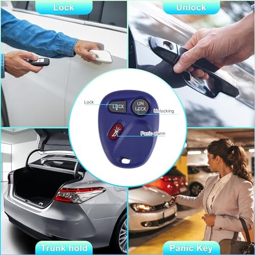 315MHz KOBLEAR1XT Replacement Keyless Entry Remote Key Fob for Chevrolet Blue