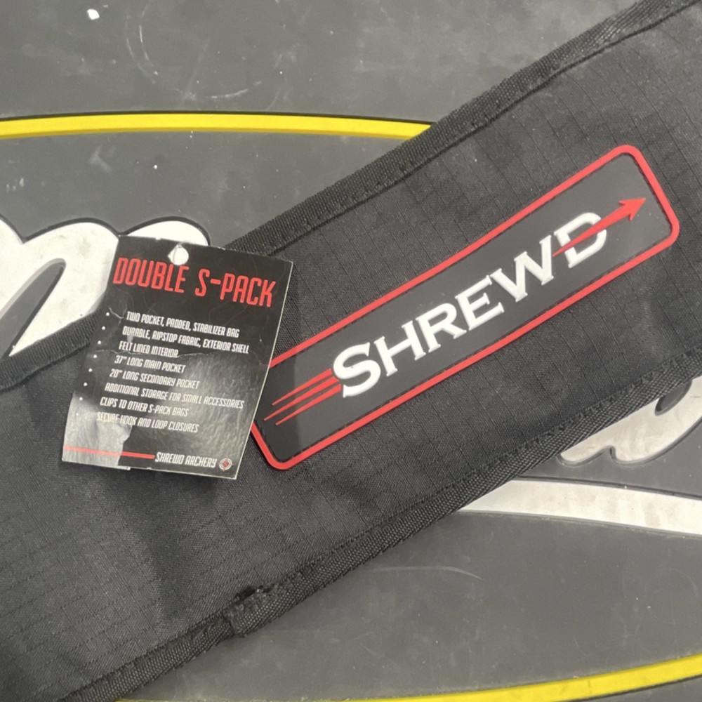 Shrewd Archery Double S-Pack Stabilizer Bag Black SMSPACK2