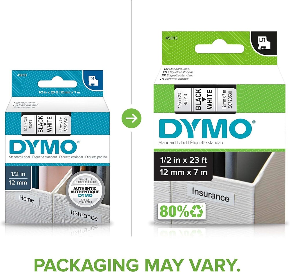 Labels for LabelManager and LabelWriter Duo Label Makers, Great for Organization