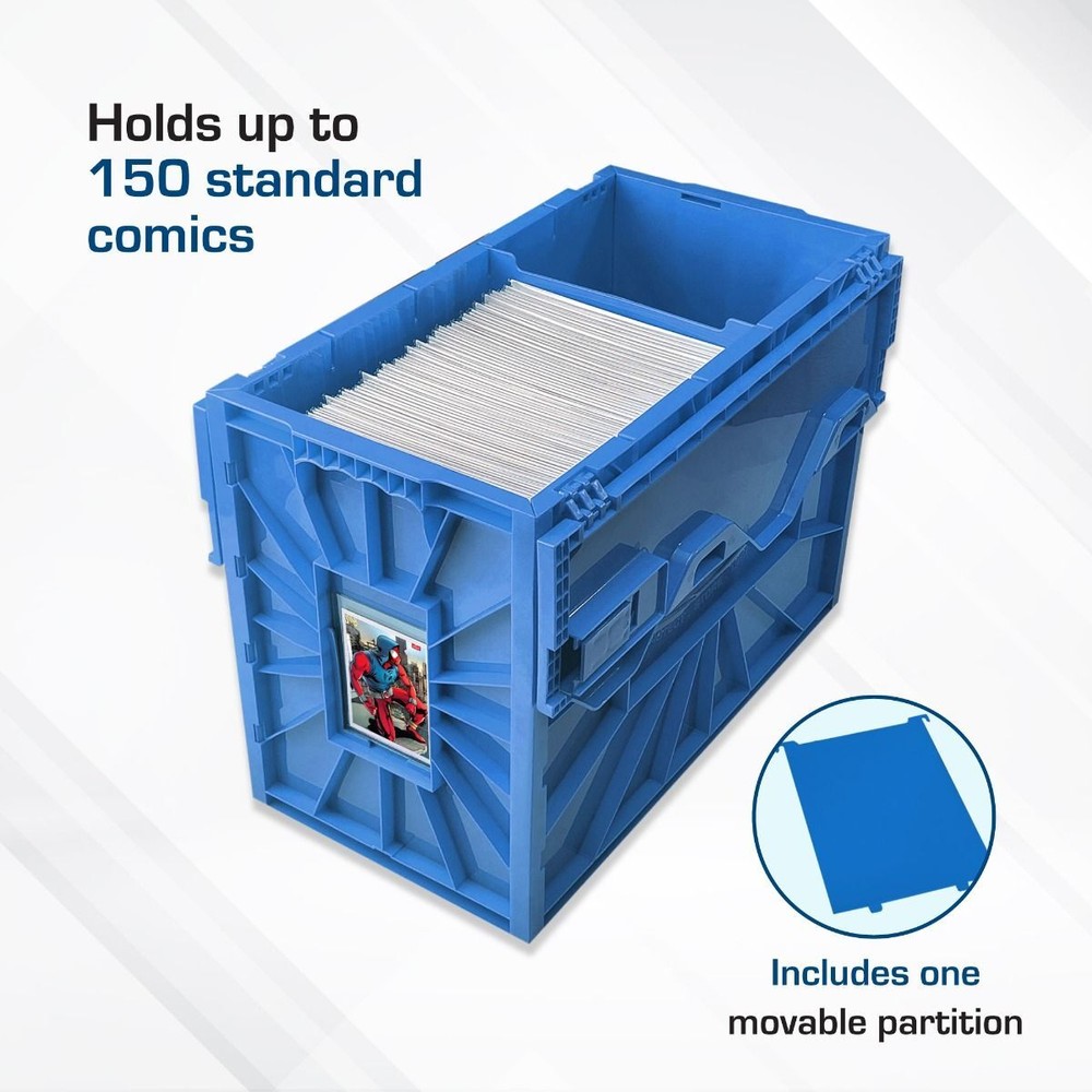 1 BCW Blue Plastic Short Comic Book Bin