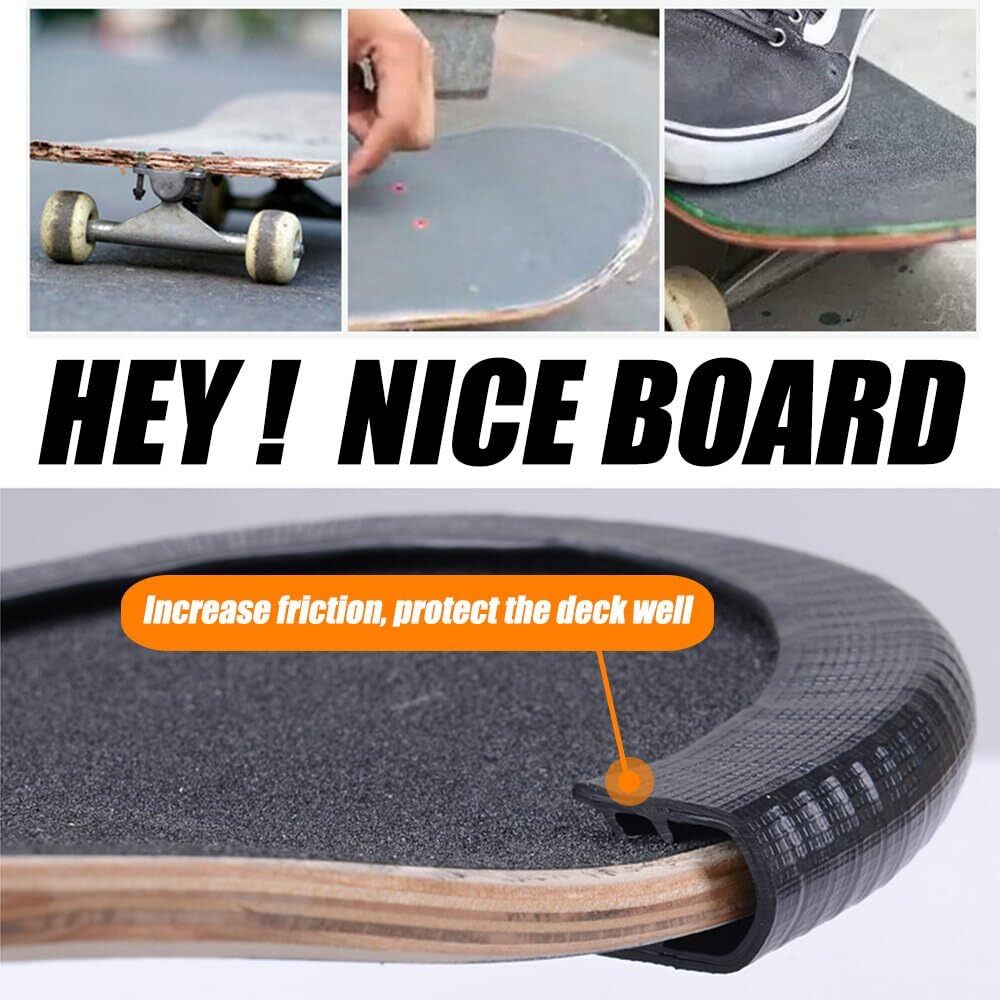 MAXPRO Skateboard Deck Guards Protector,Longboard Deck Edge Protection,Durable
