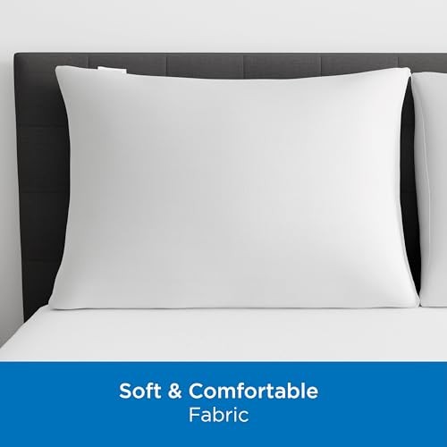 Set of 4 AllerEase Pillow Protectors - Moisture Wicking, Standard/Queen 4.0