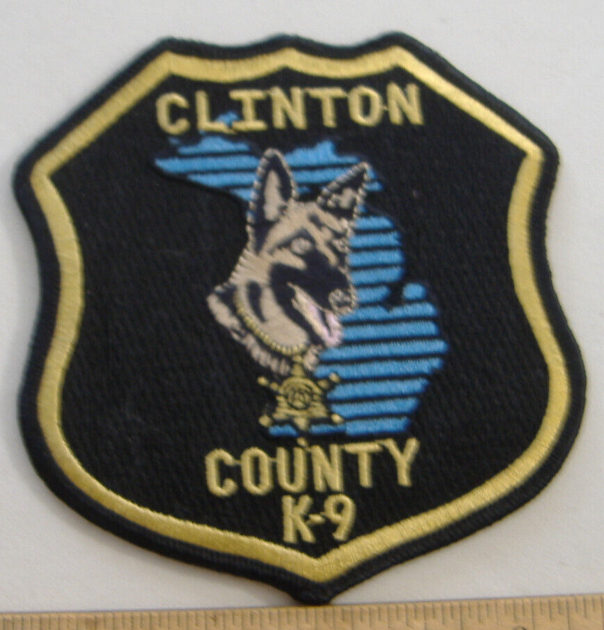 CLINTON COUNTY MICHIGAN K-9 FABRIC PATCH