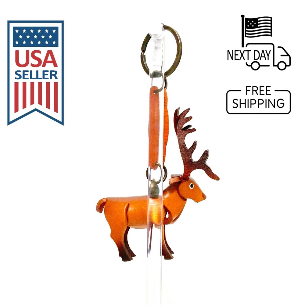 Elk Handmade Leather Keyring