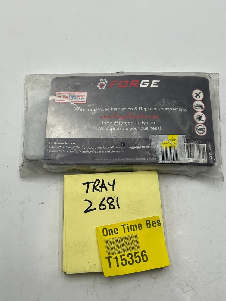 OEM Forge TSA Luggage Combination Lock - Open Alert Indicator Silver