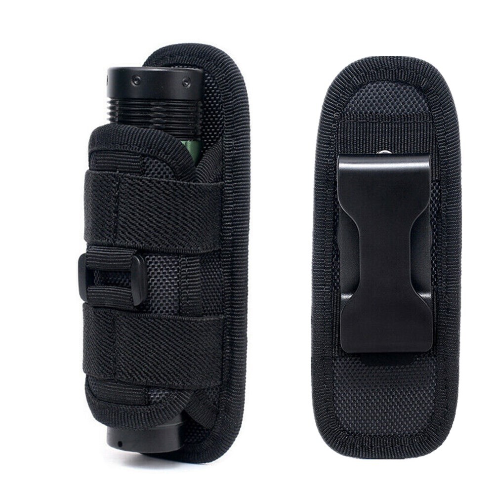 2Pack 360 Degrees Rotatable Flashlight Pouch Flashlight Set Holster Torch Bag US