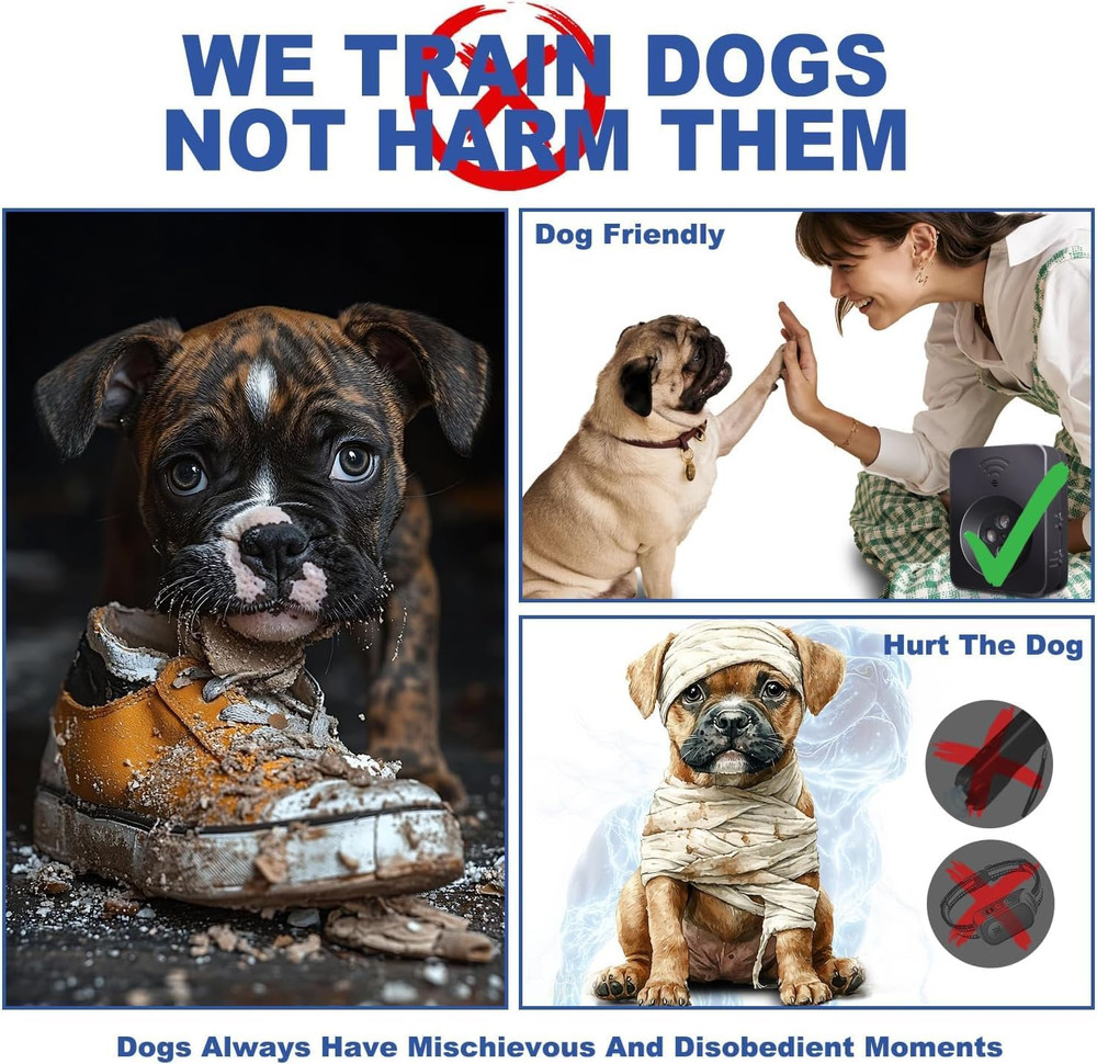 Ultrasonic Anti Barking Device for Dogs - 50Ft Range Bark Control Solution