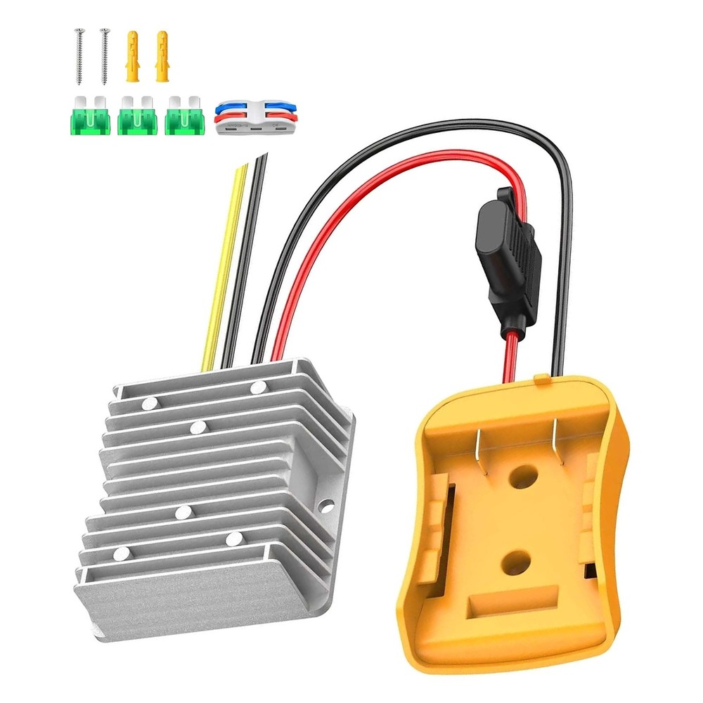 100W Step Down Converter for DeWalt 20V Power Wheels Battery Adapter DC