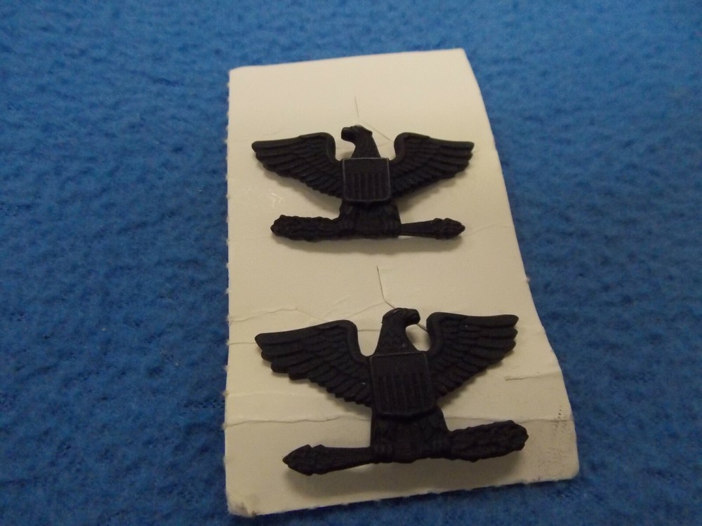 COLONEL - BLACK COLLAR HAT LAPEL PINS SET - G-23