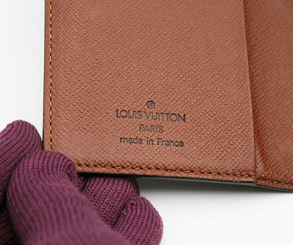 Auth Louis Vuitton Mini Agenda Notebook Cover Wallet