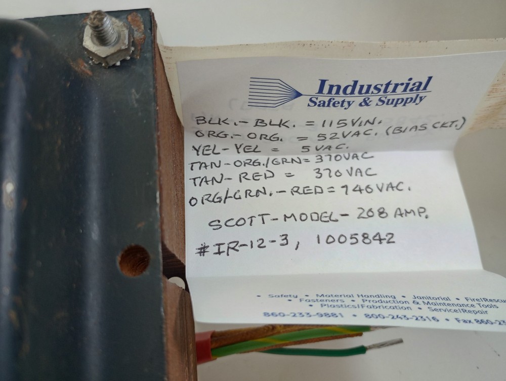 1 Scott Output Transformer -Tests Good -part IR-12-3-280 Amplifier