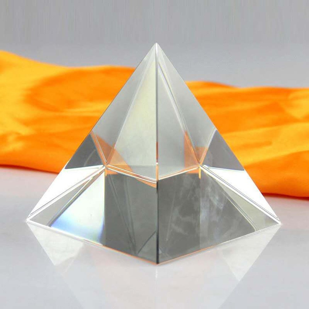 Crystal Rainbow Maker Equilateral Prisms Pyramid Shape Glass Optical