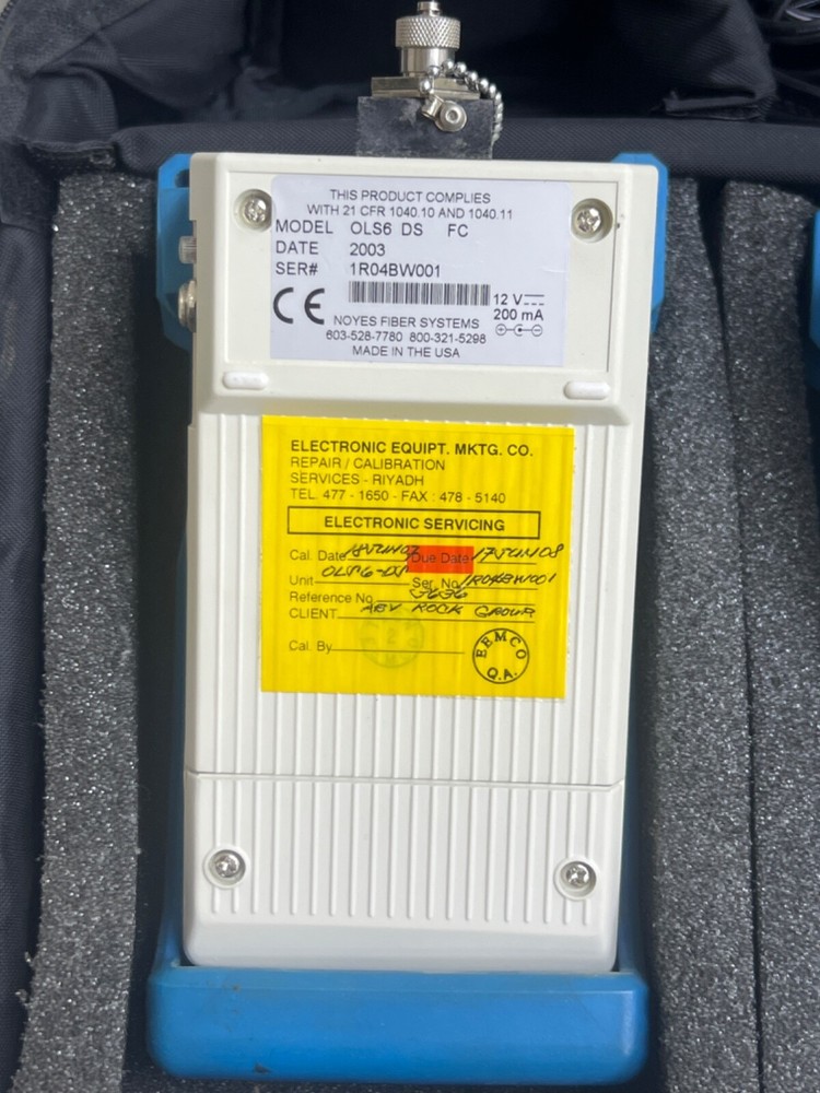 Noyes OLS6 Optical Light Source & OPM6 Power Meter