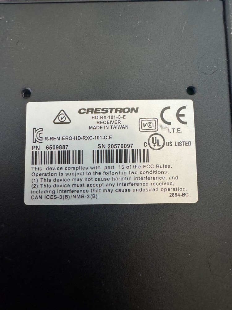 Crestron HD-RX-101-C-E Category Cable Receiver HDMI