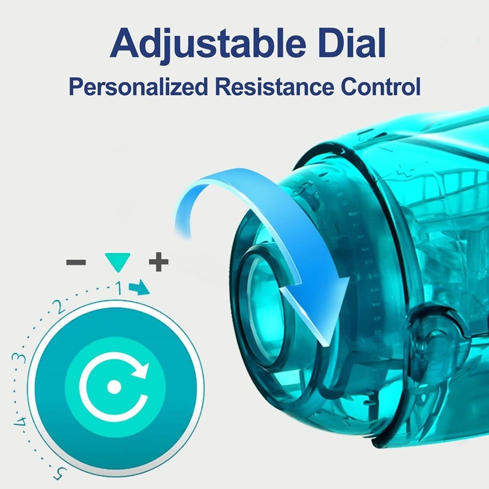 Breathing Device, Flutter , Breathing Exercise Device for Lungs Adjustable3283