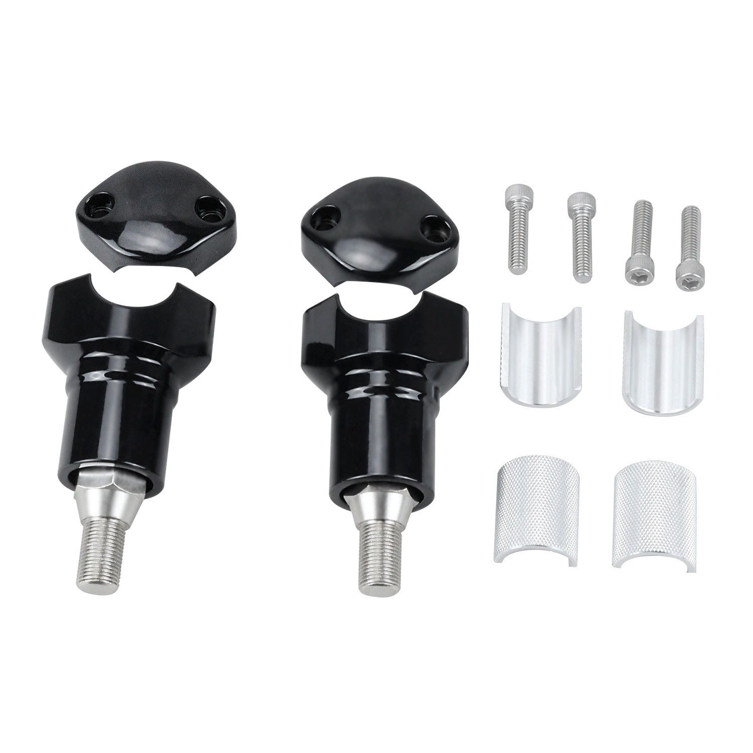 3.0” Black Handlebar Risers for Harley 1997-later Heritage Springer FXSTS FLSTSB