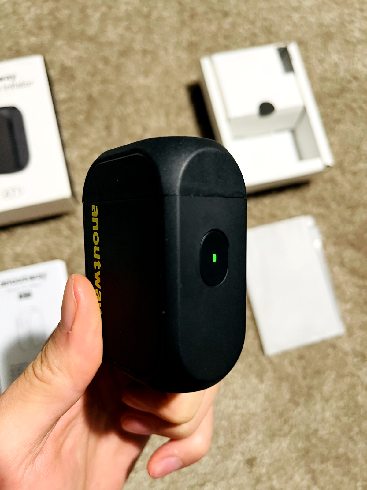 anoutway AT1 SERIES 120PSI Electric Tiny Pump,Portable Mini Bike Pump with Gauge