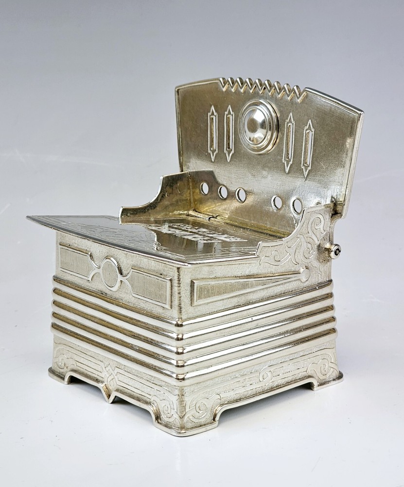 Huge 19C Russian Silver Salt Throne 346 gm