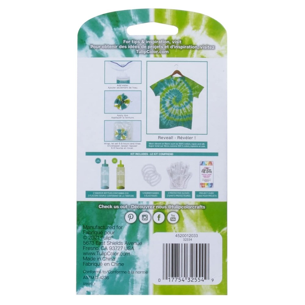Tulip One-Step Tie Dye Kit Mini Neon 2-Pack