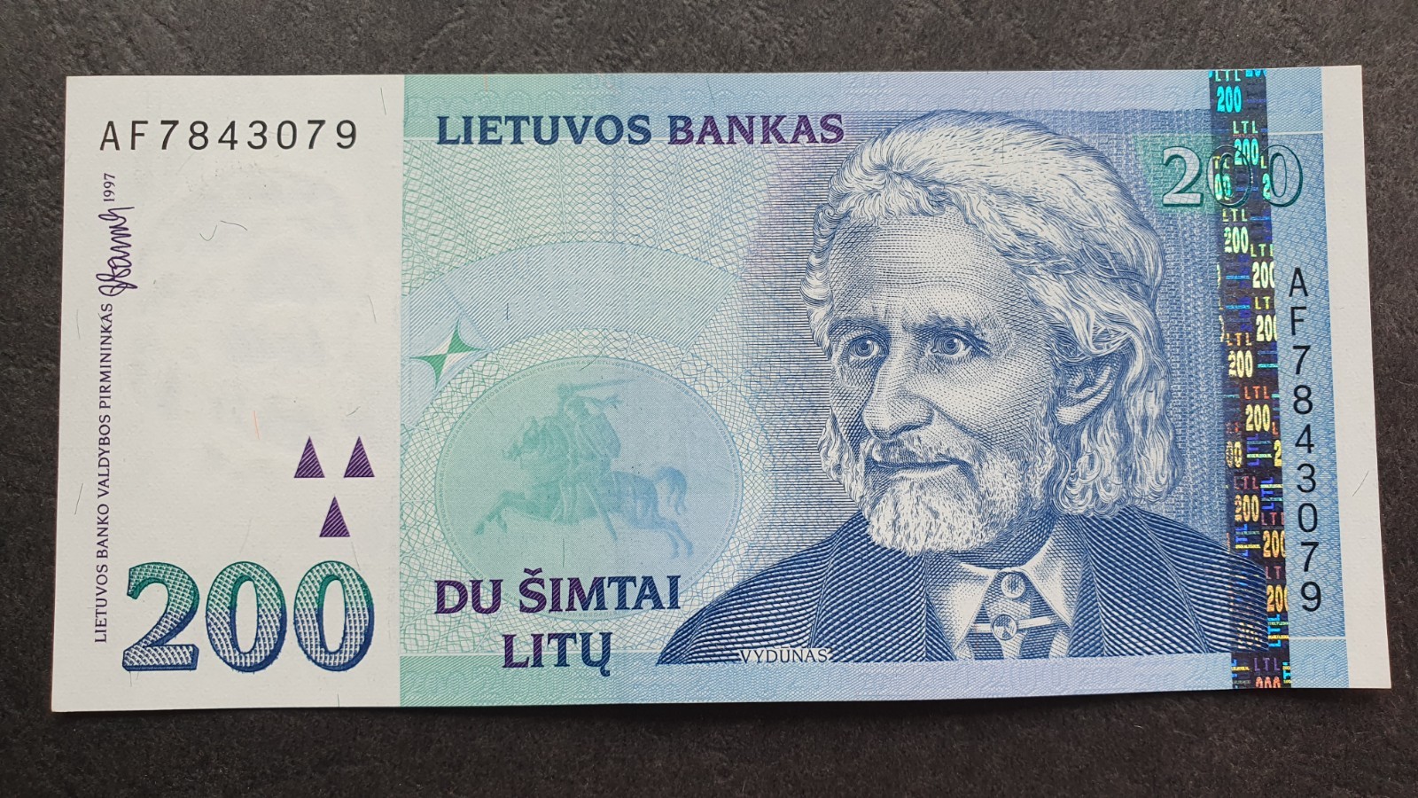 LITHUANIA  200 litu 1997,  P-63,  aUNC