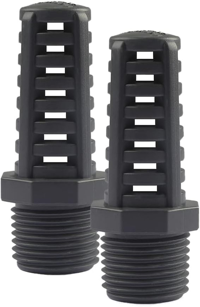 1/2 Inch Threaded Suction/Overflow Strainer, Screen Strainer 1/2 Inch (2 Pack)