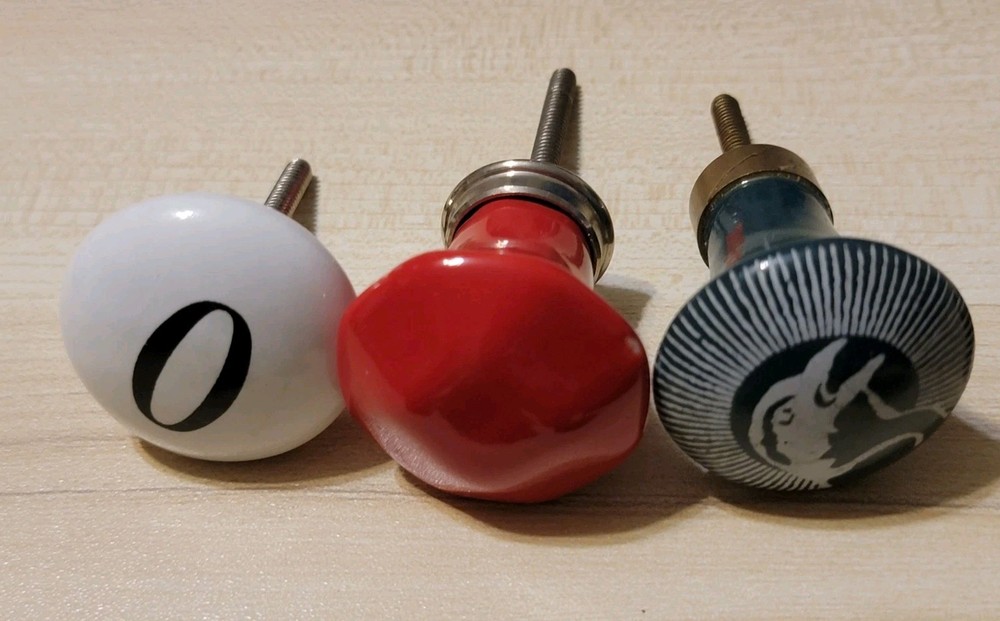 Lot 17 Metal Ceramic Cabinet Drawer Knob Pulls Hardware Mixed Sets Read