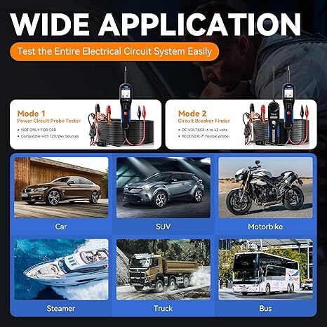 VDIAGTOOL V200Pro PowerScan Circuit Tester Electrical Power Probe Tool 12V/24V