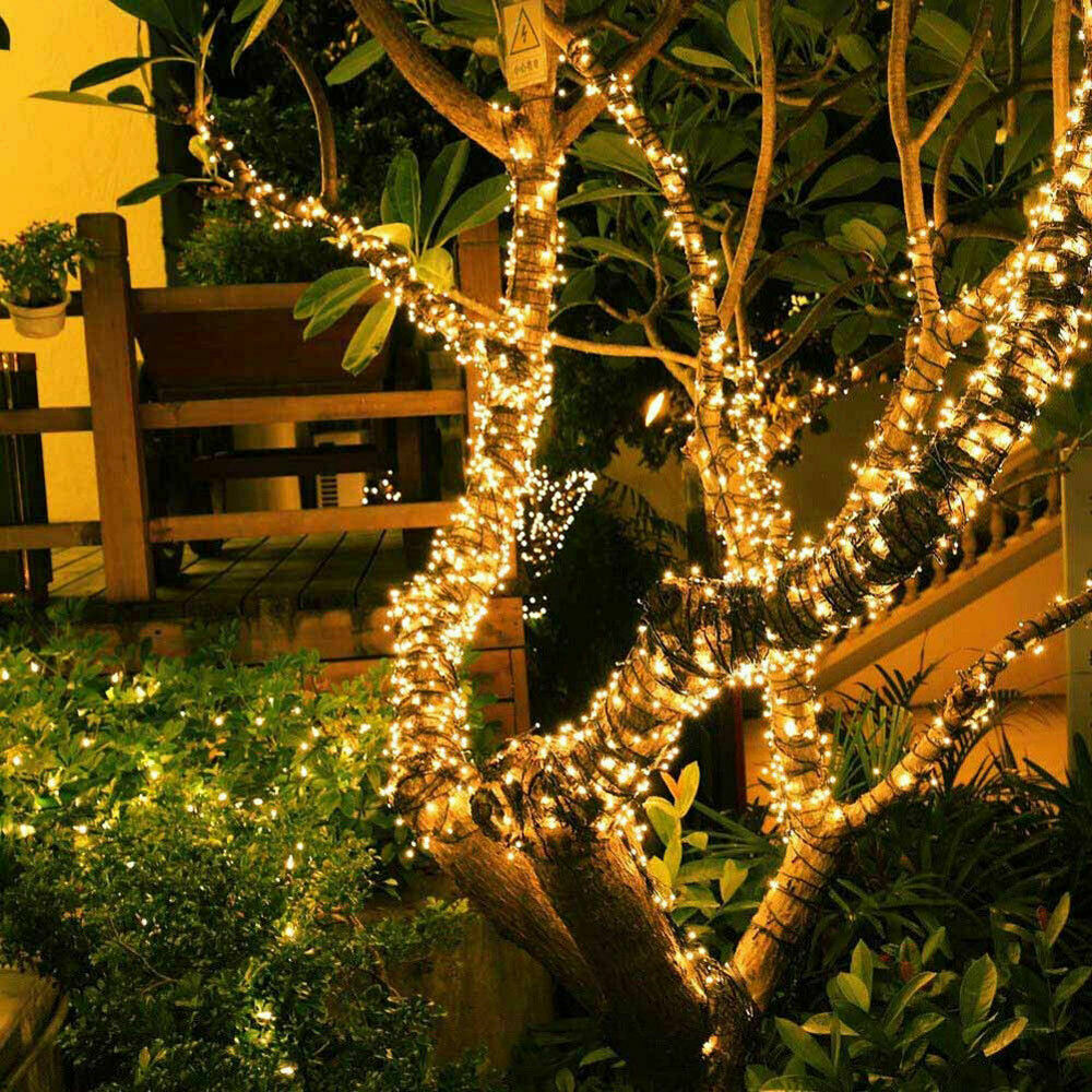 Solar String Lights Outdoor Waterproof Fairy Party Christmas Lamp Garden Decor