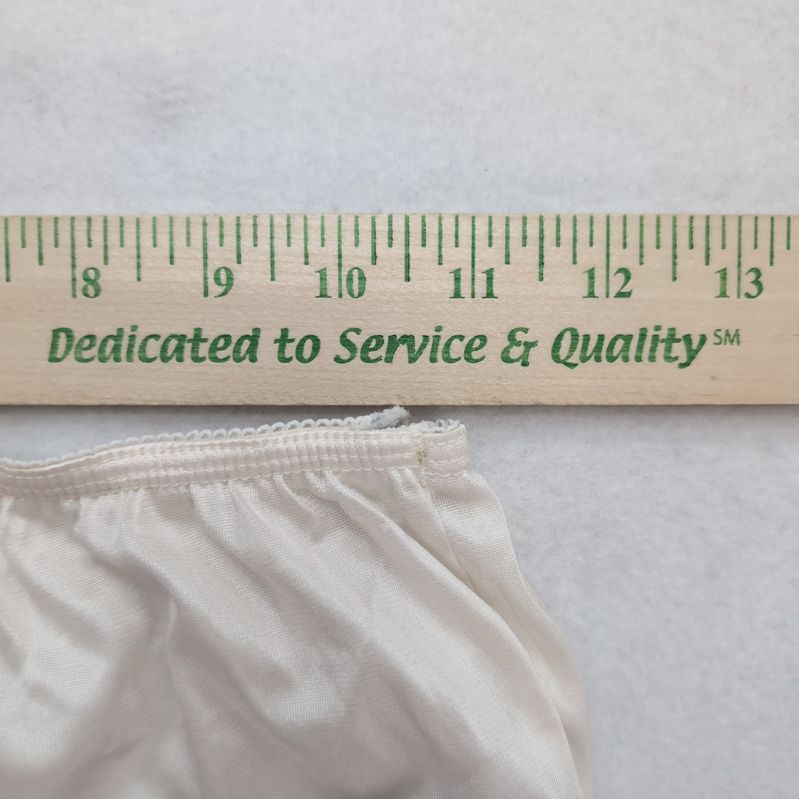 Vintage Women's Slip Skirt Ashley Taylor Size M White Half Lace Trim