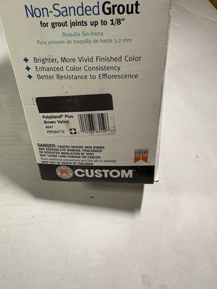Custom Polyblend Plus Non-Sanded Grout - 10 lb