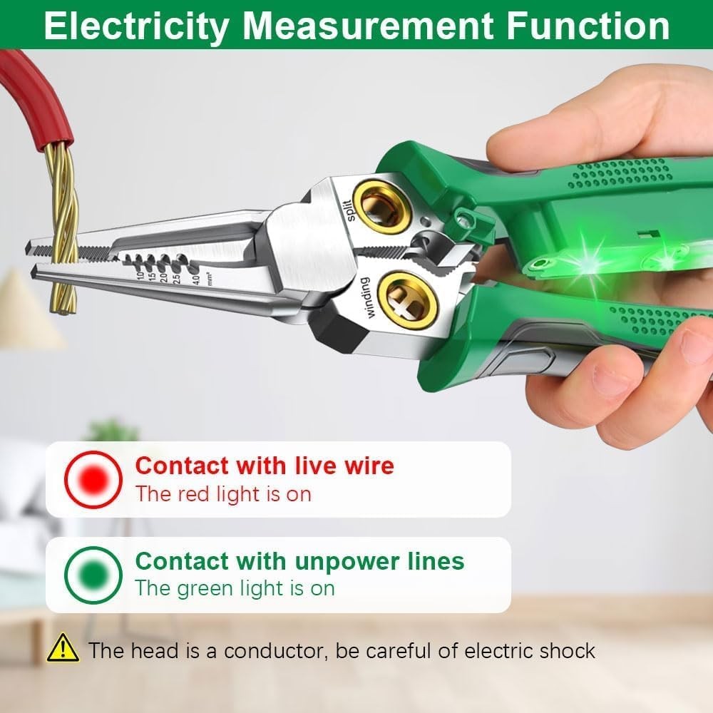 8 in 1 Wire Stripper with Voltage Tester Multi-function Electric Wire Stripping