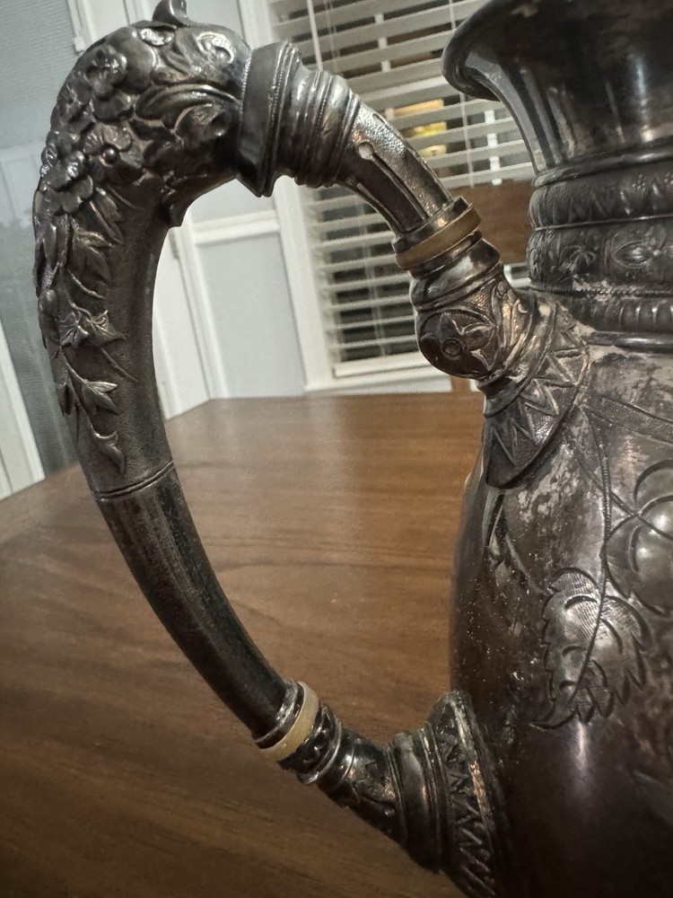 Antique Meriden Britannia Teapot Silver Plated Pattern 1925