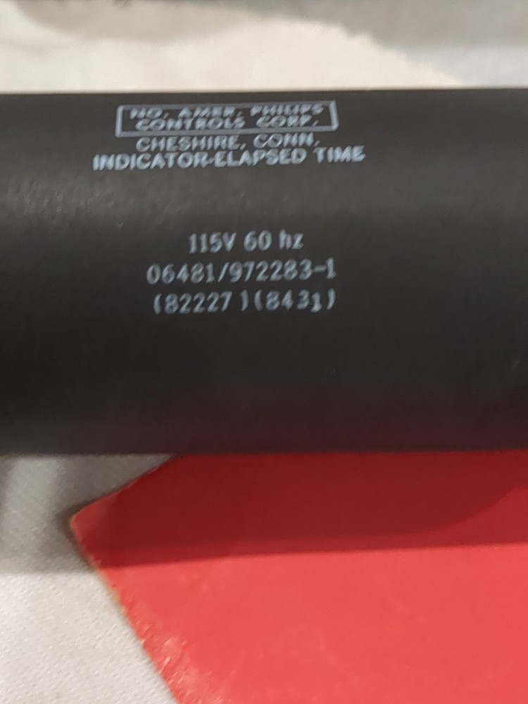 N. American Philips Controls Hours Elapsed Time Indicator