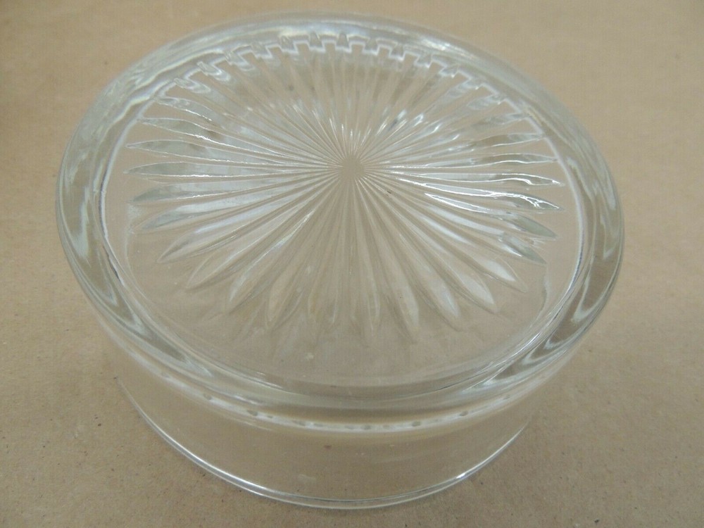 WALLACE 9105 ARTICULATED SILVERPLATE with INSERT GLASS DISH 5" x 1.5"