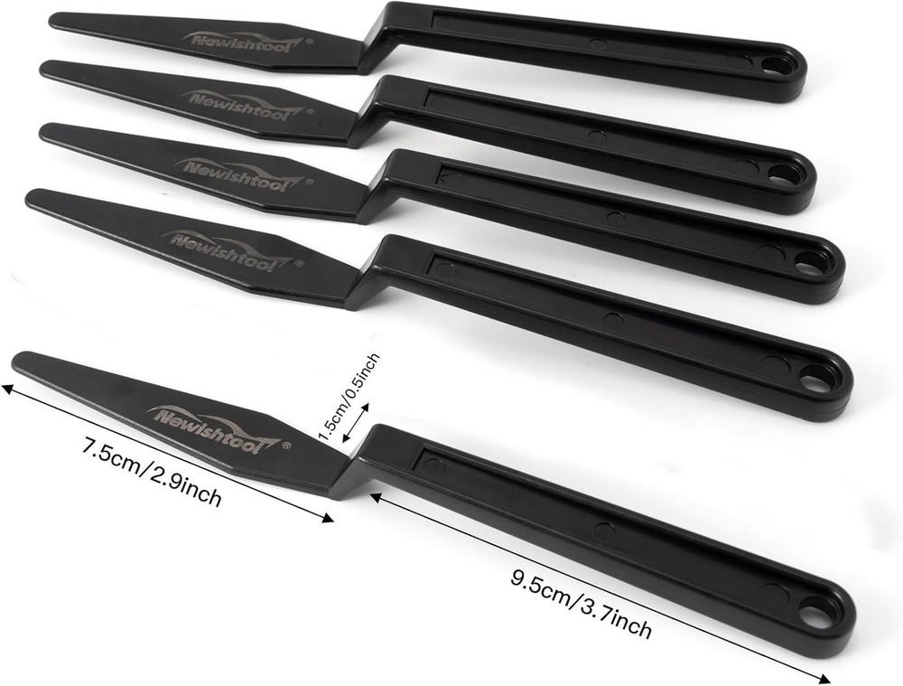 NEWISHTOOL Window Tint Tool, 5 PCS Black Corner Squeegee with Long