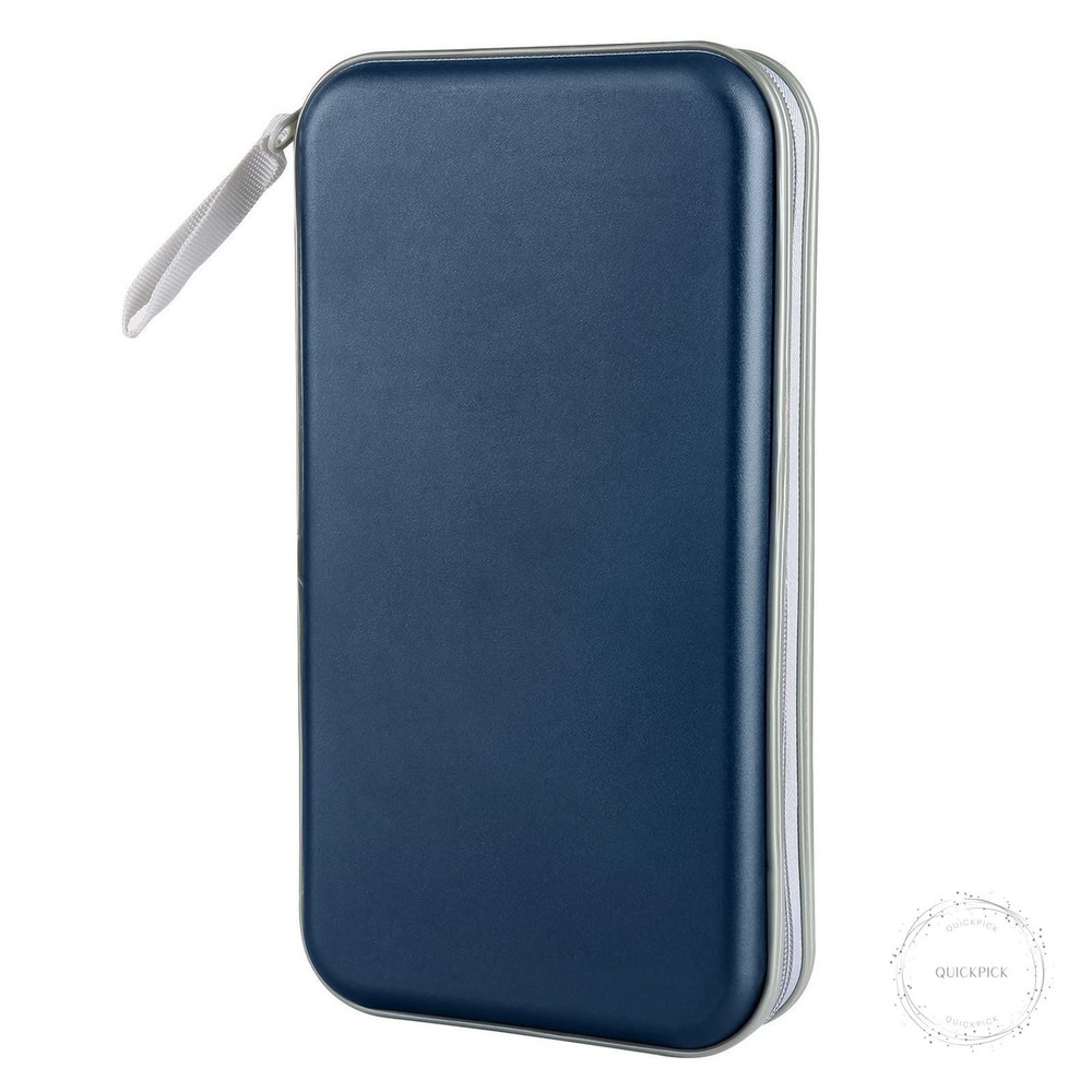 CD Case Holder 80 Capacity CD/DVD Case Holders Wallet Hard Plastic CD DVD Disc