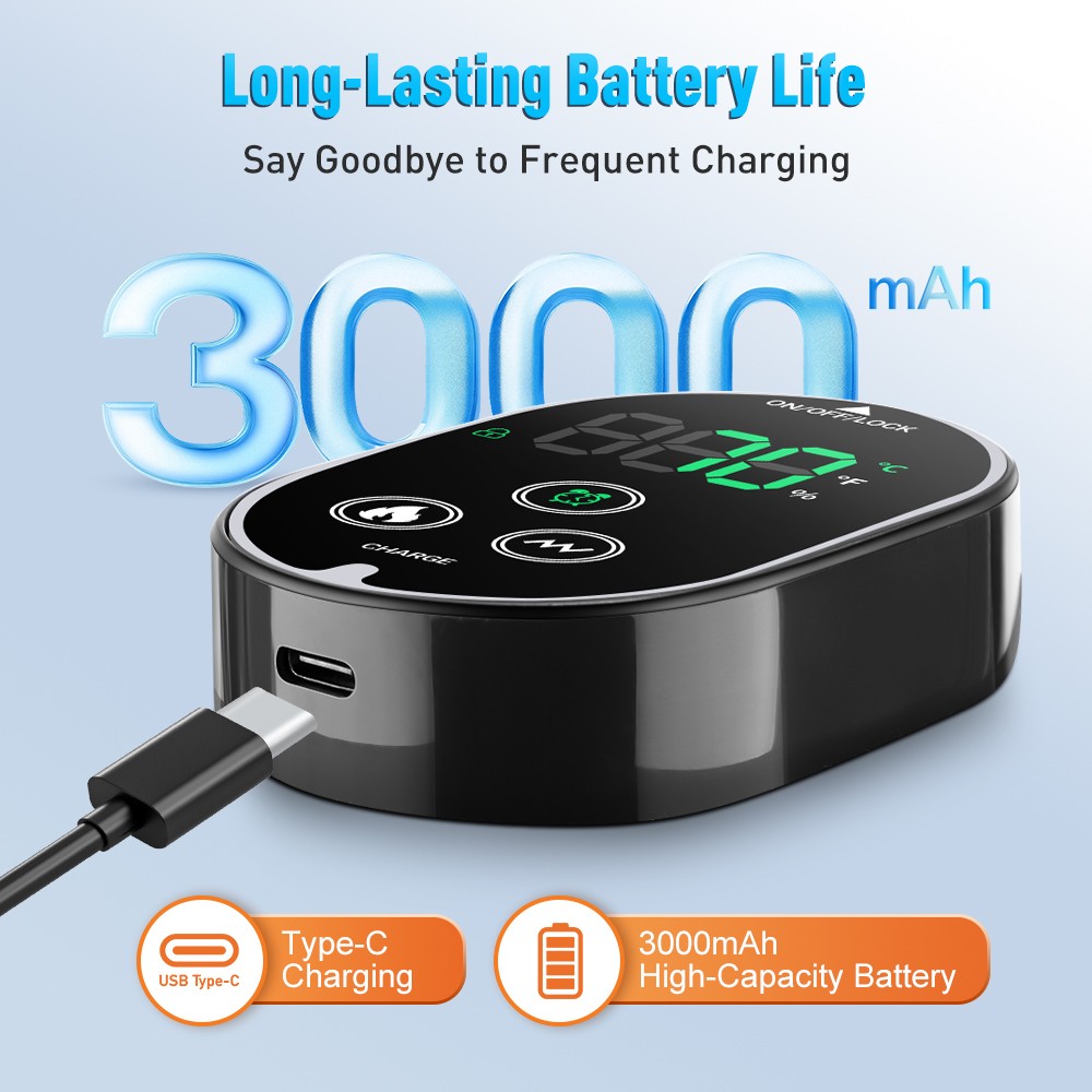 Cordless Foot & Ankle Massager with Heat and Vibration