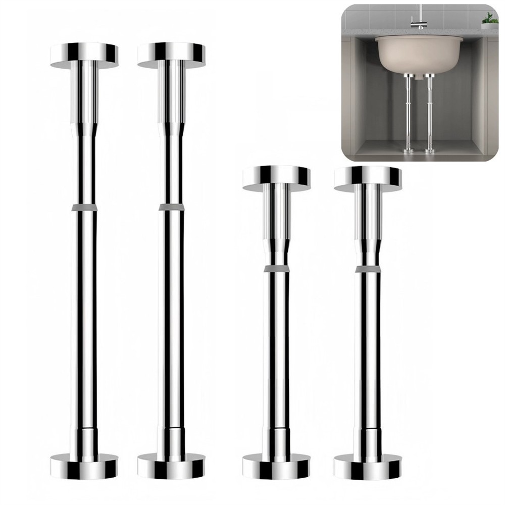 Essential Undermount Sink Brackets with Adjustable Height Features 2 Pack