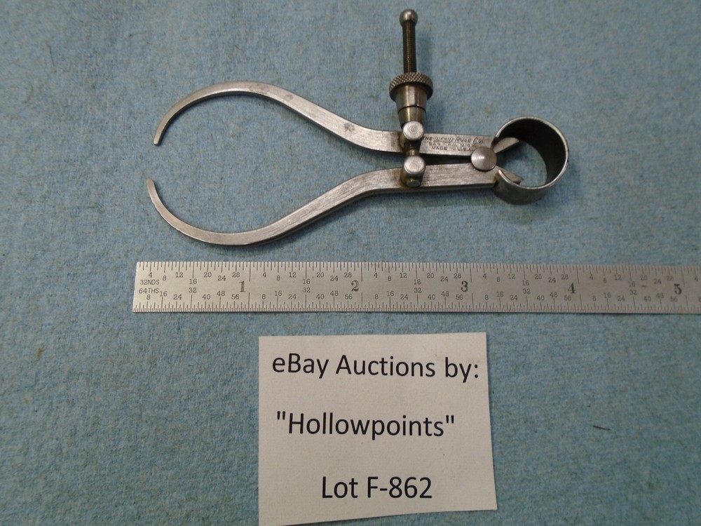 Lufkin No. 41 Spring Type 3" Outside Caliper Flat Leg with Solid Nut F862