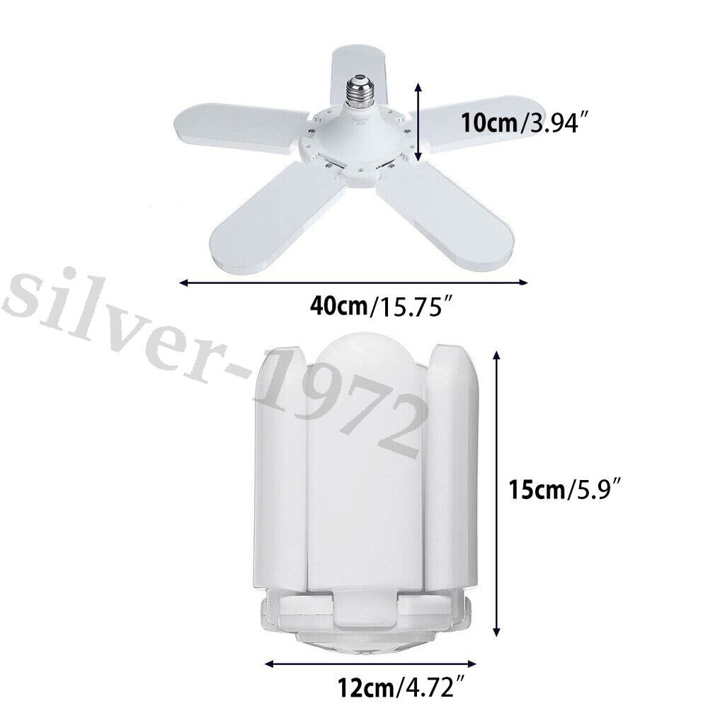 6000000LM LED Garage Light Super Bright Work Ceiling Lights Deformable Bulb WD